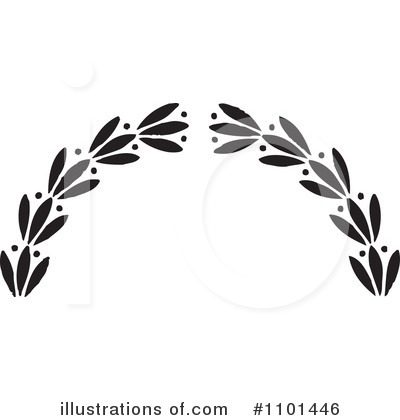 Royalty-Free (RF) Wreath Clipart Illustration by BestVector - Stock Sample #1101446