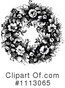 Wreath Clipart #1113065 by Prawny Vintage