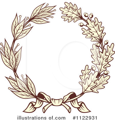 Laurel Wreath Clipart #1122931 by Vector Tradition SM