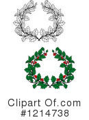 Wreath Clipart #1214738 by Vector Tradition SM