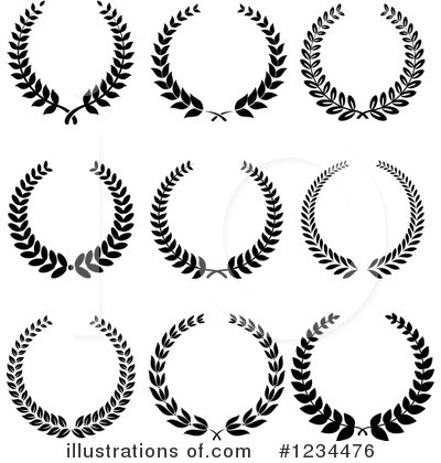 Royalty-Free (RF) Wreath Clipart Illustration by Vector Tradition SM - Stock Sample #1234476