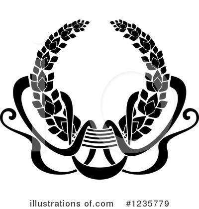 Royalty-Free (RF) Wreath Clipart Illustration by Vector Tradition SM - Stock Sample #1235779