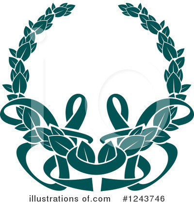 Royalty-Free (RF) Wreath Clipart Illustration by Vector Tradition SM - Stock Sample #1243746
