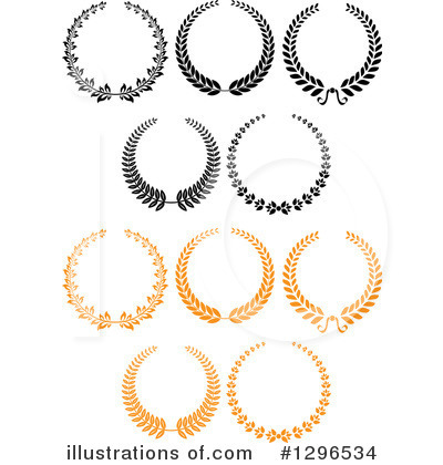 Royalty-Free (RF) Wreath Clipart Illustration by Vector Tradition SM - Stock Sample #1296534