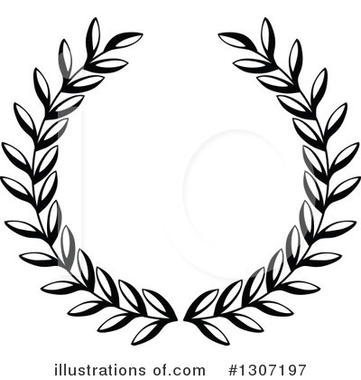 Royalty-Free (RF) Wreath Clipart Illustration by Vector Tradition SM - Stock Sample #1307197
