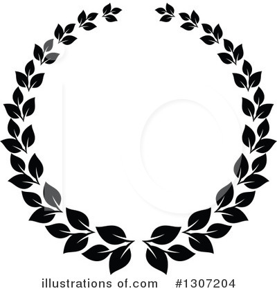 Royalty-Free (RF) Wreath Clipart Illustration by Vector Tradition SM - Stock Sample #1307204