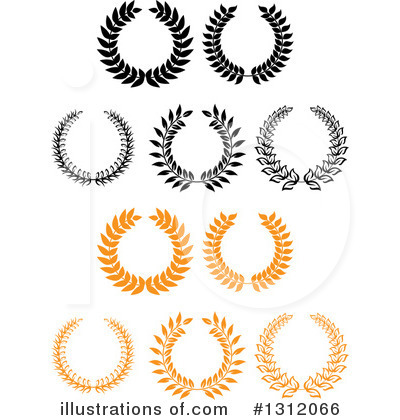 Royalty-Free (RF) Wreath Clipart Illustration by Vector Tradition SM - Stock Sample #1312066