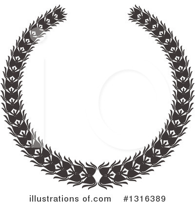 Royalty-Free (RF) Wreath Clipart Illustration by KJ Pargeter - Stock Sample #1316389