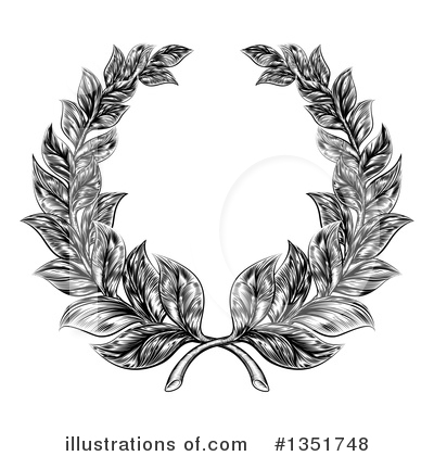 Laurel Wreath Clipart #1351748 by AtStockIllustration