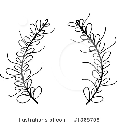Royalty-Free (RF) Wreath Clipart Illustration by ColorMagic - Stock Sample #1385756
