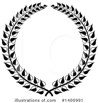 Royalty-Free (RF) Wreath Clipart Illustration by dero - Stock Sample #1400991
