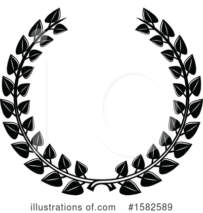 Royalty-Free (RF) Wreath Clipart Illustration by Vector Tradition SM - Stock Sample #1582589
