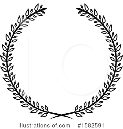 Royalty-Free (RF) Wreath Clipart Illustration by Vector Tradition SM - Stock Sample #1582591