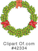 Wreath Clipart #42334 by Snowy
