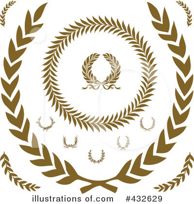 Royalty-Free (RF) Wreath Clipart Illustration by BestVector - Stock Sample #432629