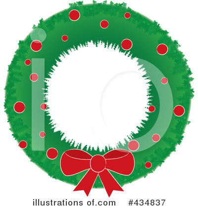 Christmas Wreath Clipart #434837 by Pams Clipart