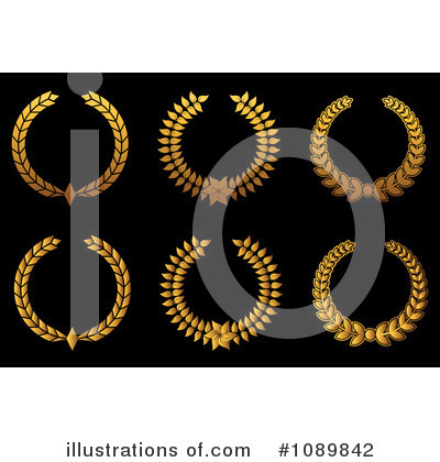 Royalty-Free (RF) Wreaths Clipart Illustration by Vector Tradition SM - Stock Sample #1089842