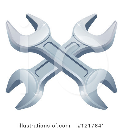 Royalty-Free (RF) Wrench Clipart Illustration by AtStockIllustration - Stock Sample #1217841