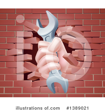 Brick Wall Clipart #1389021 by AtStockIllustration