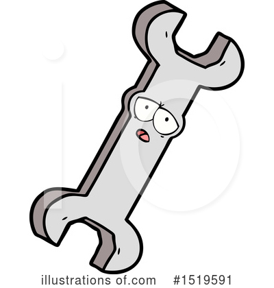 Royalty-Free (RF) Wrench Clipart Illustration by lineartestpilot - Stock Sample #1519591