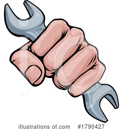 Royalty-Free (RF) Wrench Clipart Illustration by AtStockIllustration - Stock Sample #1790427