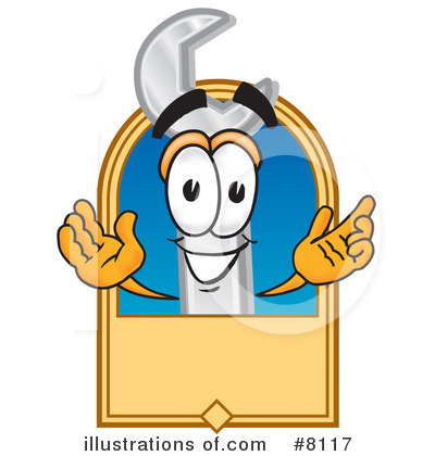 Royalty-Free (RF) Wrench Clipart Illustration by Mascot Junction - Stock Sample #8117