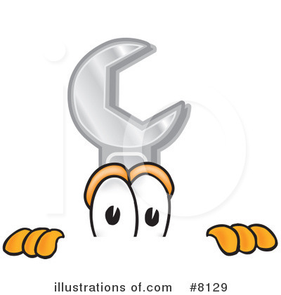 Wrench Clipart #8129 by Toons4Biz