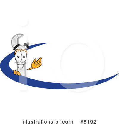 Royalty-Free (RF) Wrench Clipart Illustration by Mascot Junction - Stock Sample #8152