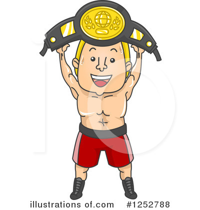 Royalty-Free (RF) Wrestler Clipart Illustration by BNP Design Studio - Stock Sample #1252788