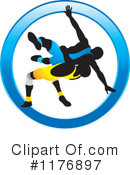 Wrestling Clipart #1176897 by Lal Perera