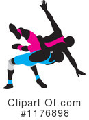 Wrestling Clipart #1176898 by Lal Perera
