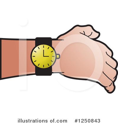Royalty-Free (RF) Wrist Watch Clipart Illustration by Lal Perera - Stock Sample #1250843