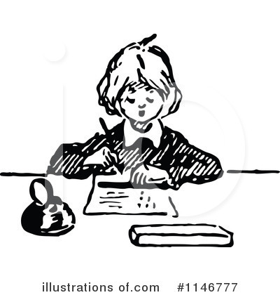 Royalty-Free (RF) Writing Clipart Illustration by Prawny Vintage - Stock Sample #1146777