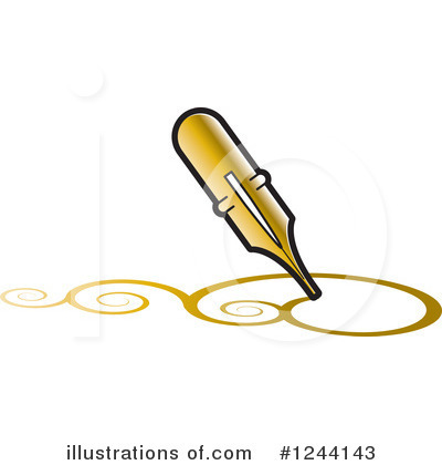 Pen Nib Clipart #1244143 by Lal Perera
