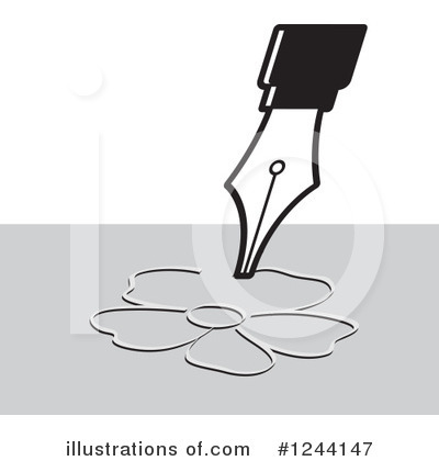 Royalty-Free (RF) Writing Clipart Illustration by Lal Perera - Stock Sample #1244147