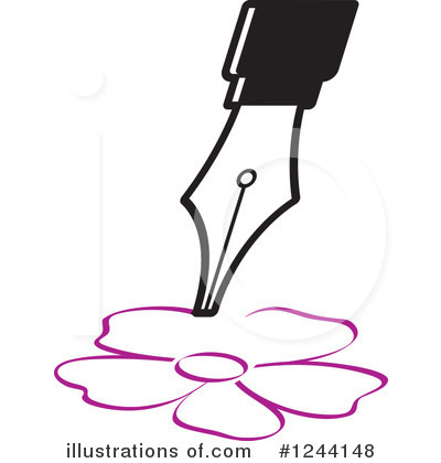 Royalty-Free (RF) Writing Clipart Illustration by Lal Perera - Stock Sample #1244148