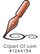 Writing Clipart #1244154 by Lal Perera