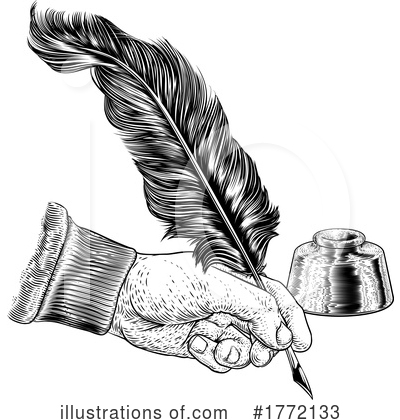 Feather Quill Clipart #1772133 by AtStockIllustration