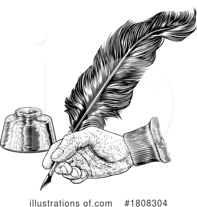 Feather Quill Clipart #1808304 by AtStockIllustration
