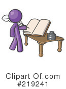 Writing Clipart #219241 by Leo Blanchette