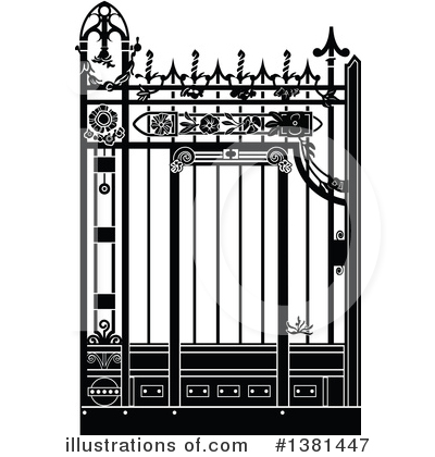 Royalty-Free (RF) Wrought Iron Clipart Illustration by Frisko - Stock Sample #1381447
