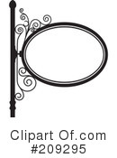 Wrought Iron Sign Clipart #209295 by Frisko