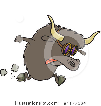 Royalty-Free (RF) Yak Clipart Illustration by toonaday - Stock Sample #1177364