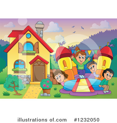 Bouncy House Clipart #1232050 by visekart