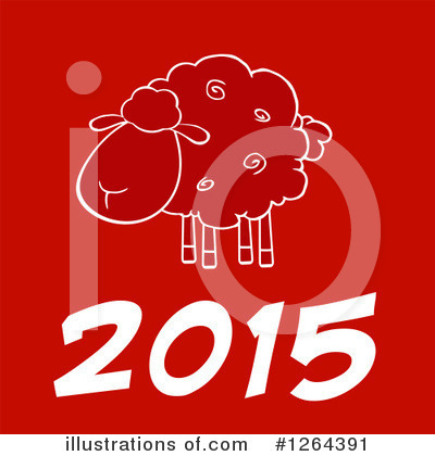 Royalty-Free (RF) Year Of The Sheep Clipart Illustration by Hit Toon - Stock Sample #1264391