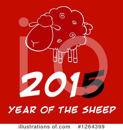 Royalty-Free (RF) Year Of The Sheep Clipart Illustration by Hit Toon - Stock Sample #1264399