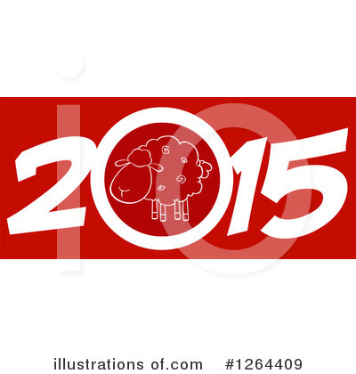 Royalty-Free (RF) Year Of The Sheep Clipart Illustration by Hit Toon - Stock Sample #1264409