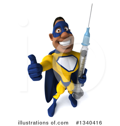 Yellow And Blue Super Hero Clipart #1340416 by Julos