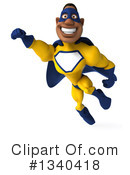 Yellow And Blue Super Hero Clipart #1340418 by Julos