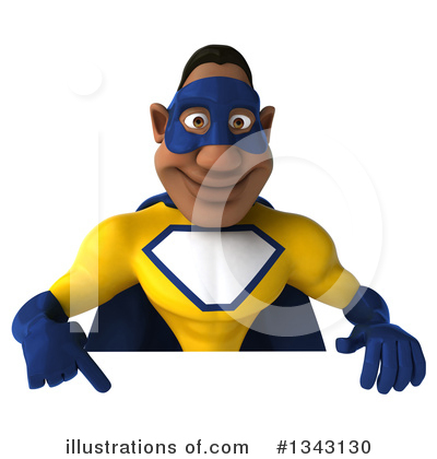 Yellow And Blue Super Hero Clipart #1343130 by Julos